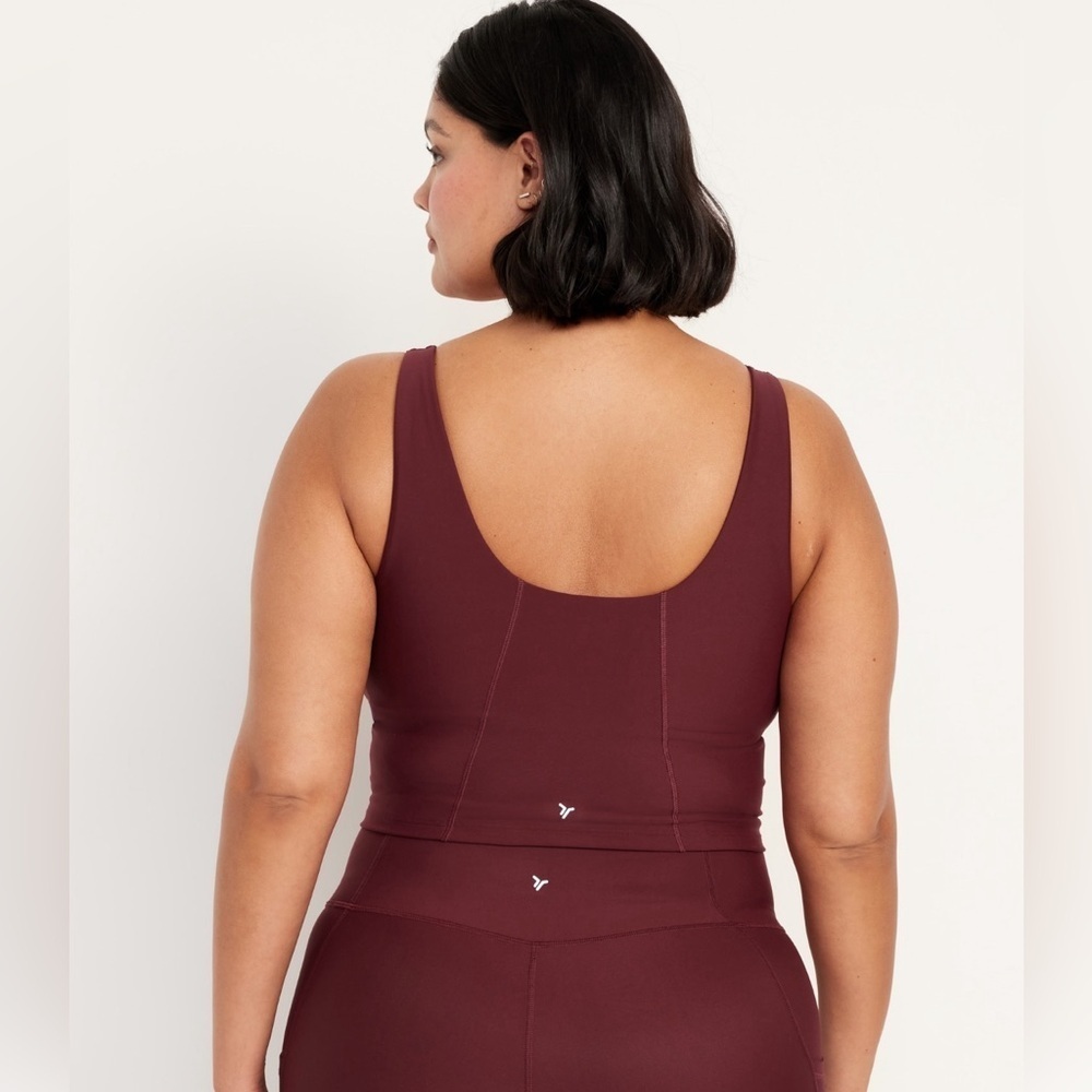 NWT! Old Navy Royal Velvet Light Support PowerSoft Longline Sports Bra 🕶️ - Picture 8 of 11